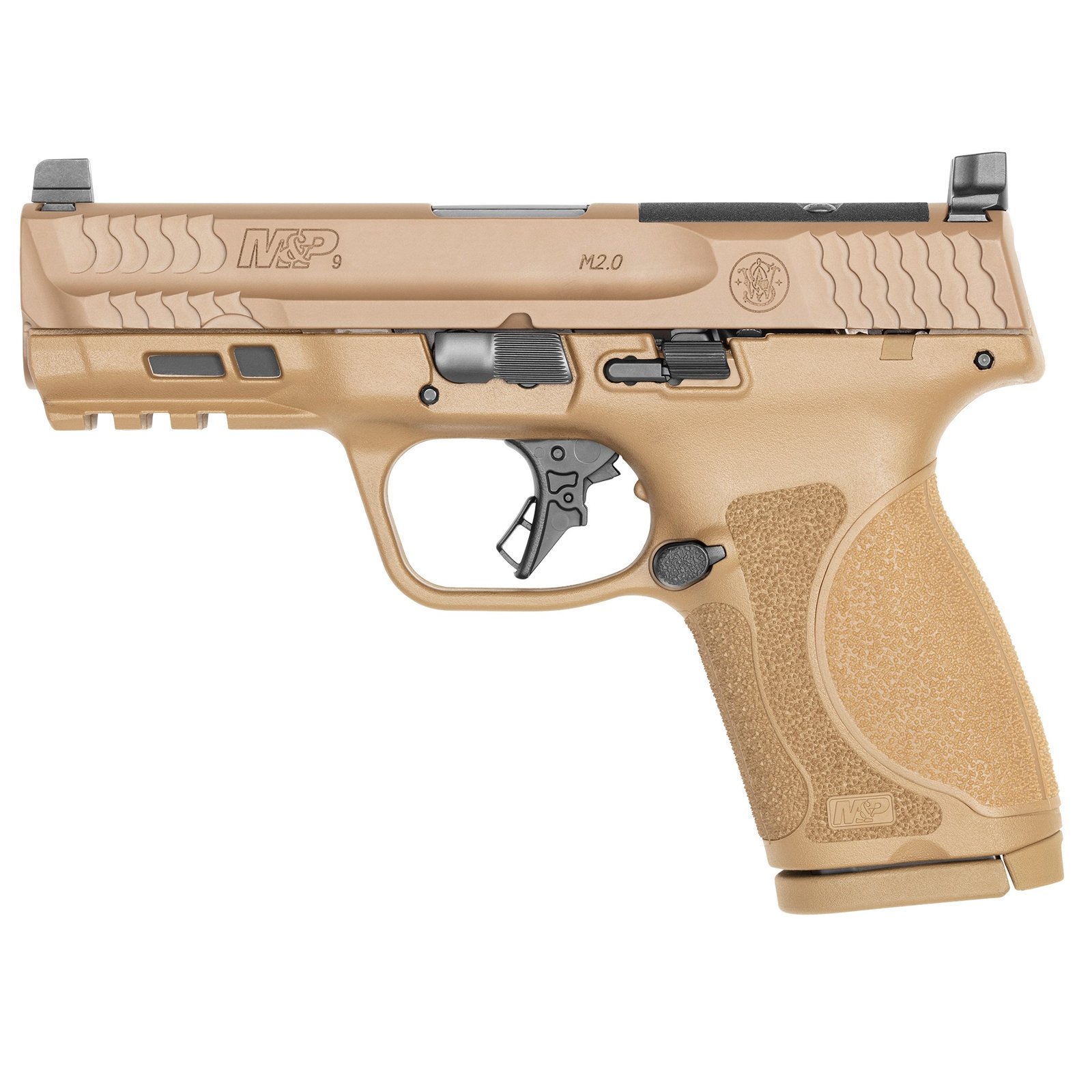 SMITH AND WESSON M&P9 M2.0 CP 9MM FDE 4" OR NTS