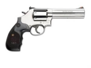 SMITH AND WESSON 357MAG SER 357M/38S 5" SS/LAM