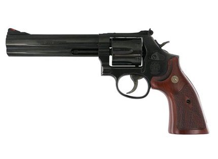 SMITH AND WESSON 586 357MAG 6" BL/WD AS 6RD