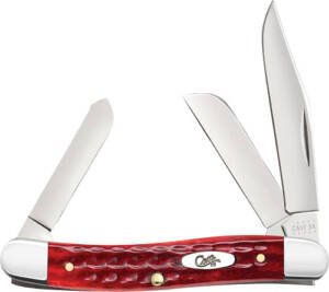 CASE KNIVES POCKET WORN OLD - RED BONE CORN COB JIG STOCKMAN