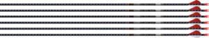 EASTON ARROW 5MM FMJ 300 - 6-PACK W/ 2" BLAZER VANES