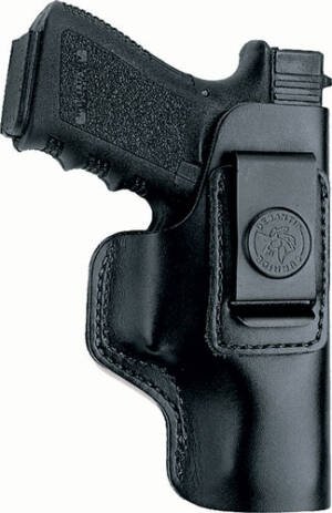 DESANTIS INSIDER HOLSTER IWB - RH LEATHER 1911 3-3.5" BLACK
