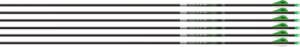 EASTON AXIS 5MM 400 W/ HALFOUT - 6-PACK W/ 2" BLAZER VANES