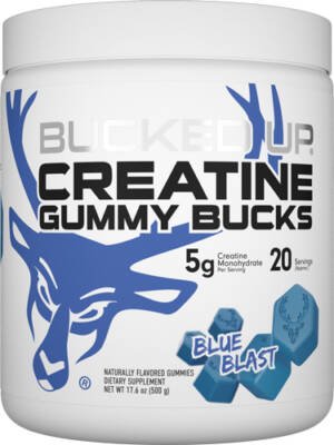 BUCKED UP CREATINE GUMMIES - BLUE BLAST 20 SERVINGS