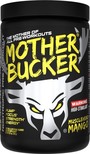 BUCKED UP PRE-WORKOUT MOTHER - BUCKER MUSCLEHEAD MANGO 20 SRV