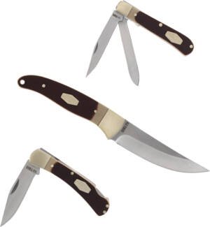 OLD TIMER FIXED/2 FOLDER COMBO - SAWCUT HANDLE GIFT TIN Q4 25'