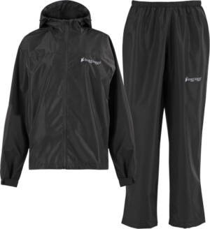 FROGG TOGGS WOMEN'S VAPOR RAIN - SUIT BLACK LG/XL