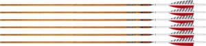 EASTON ARROW 6.5 CARBON LEGACY - 340 4" FEATHER LEFT HELI. 6PK