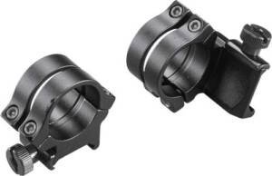 WEAVER RINGS DETACHABLE QUAD- - LOCK 1" HIGH EXTENSION MATTE