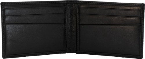 CAMELEON S&W MEN'S FRONT POCKT - BI-FOLD WALLET BLACK