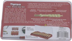 TIPTON 13-PIECE BRONZE SOLID - BRASS JAG SET W/STORAGE CASE