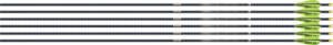 EASTON 4MM EMJ MATCH GRADE 400 - 6-PACK W/ 3" AAE HYBRID VANES