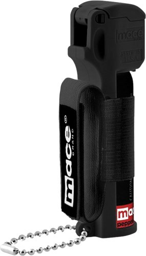 MACE PEPPER SPRAY SPORT MODEL - KEY CHAIN/HAND STRAP BLACK 18G