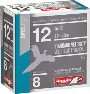 AGUILA SHOTSHELL 12GA 2.75" - 1-1/8OZ #8 250RD CASE LOT
