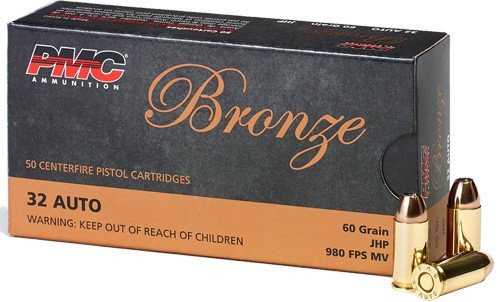 PMC 32 ACP 60GR JHP - 50RD 20BX/CS