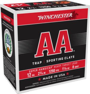 WINCHESTER AA 12GA 2.75" - 1-1/8OZ #8 1250FPS 250RD CASE