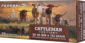 FEDERAL HAMMER DOWN HENRY - CATTLEMANS 150GR JSP 20RD