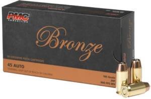 PMC 45 ACP 185GR JHP - 50RD 20BX/CS