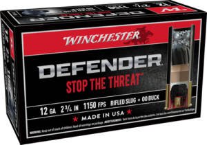WINCHESTER DEFENDER 12GA 2.75" - 1OZ SLUG/3-00 BUCK 10RD 10BX/C