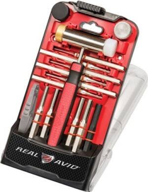 REAL AVID ACCU-PUNCH HAMMER - AND PUNCHES 10 PIN PUNCHES
