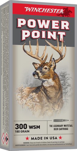 WINCHESTER SUPER-X 300 WSM - 180GR POWER POINT 20RD 10BX/CS