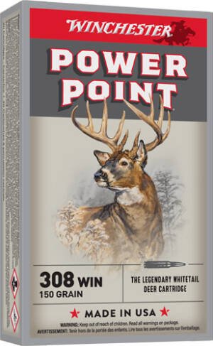 WINCHESTER SUPER-X 308 WIN - 150GR POWER POINT 20RD 10BX/CS