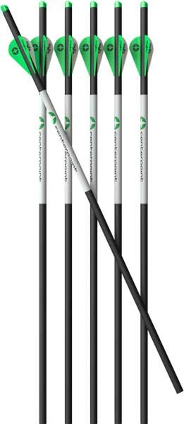 CENTERPOINT XBOW ARROW 20" - CARBON 400GR HALF-MOON 6PK