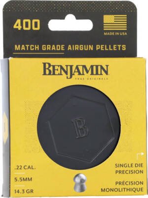 BENJAMIN BD22 22 CAL DOMED - PELLETS 14.3 GRAINS 400-PACK