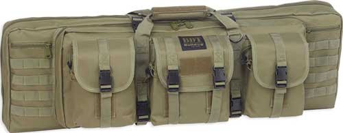 BULLDOG 37" SINGLE TACTICAL CS - 3 LARGE ACCESSORY POCKETS GRN
