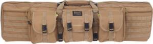 BULLDOG 43" SINGLE TACTICAL CS - 3 LARGE ACCESSORY POCKETS TAN