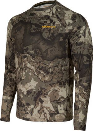 MUDDY BASE LAYER CREW TOP - VEIL CANYON GREY X-LARGE