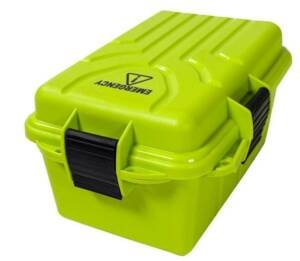 MTM EMERGENCY BOX 2 - 9.8X6.8X4.8 YELLOW GREEN
