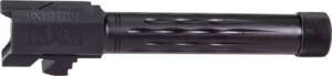 FAXON FITS GLOCK 19 BARREL 9MM - FLAME FLUTED THREADED BLK