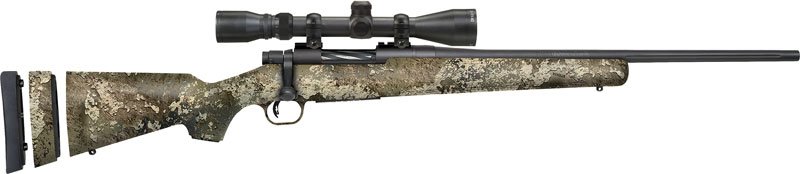 MOSSBERG PATRIOT BANTAM COMBO - 7MM-08 20" 3-9X40 BLUED/STRATA