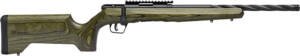 SAVAGE B22 TIMBER TACTICAL - 22LR 18" BLACK/GREEN LAMINATE