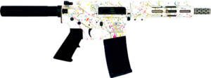 GLFA AR15 PISTOL 223 WYLDE - 7.5" S/S BBL SPLATTER WHITE