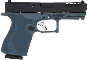 GLFA 19 STRIKER 9MM 4" 15 SHOT - BLACK SLIDE TITANIUM FRAME