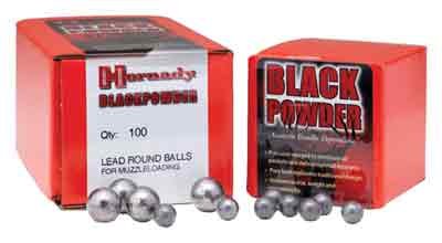 HORNADY .495 .50 CALIBER - ROUND BALL 100CT 25BX/CS