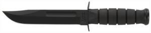 KA-BAR FIGHTING/UTILITY KNIFE - 7" W/PLASTIC SHEATH BLACK