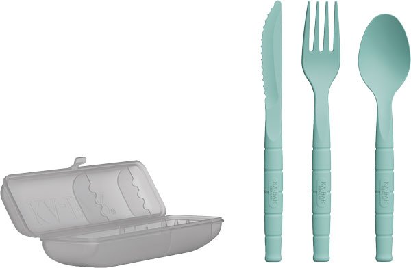 KA-BAR LUNCH PAL W/SPOON/FORK/ - KNIFE WITH LIGHTWEIGHT CASE - Image 2