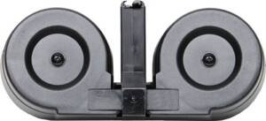 IVER JOHNSON MAGAZINE AR15 - 223 100RD DRUM BLK/CLEAR POLY