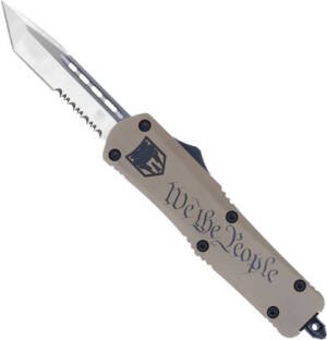 COBRATEC MEDIUM FS3 OTF WE THE - PEOPLE 3" TANTO SERRATED