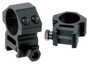 UTG RINGS 1" MEDIUM PROFILE - MATTE BLACK PICATINNY/WEAVER