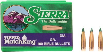 SIERRA BULLETS .30 CAL .308 - 175GR TIPPED MATCH KING 100CT