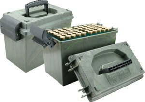 MTM AMMO BOX SHOTSHELL DRY BOX - 20GA UP TO 3" 100RDS CAMO