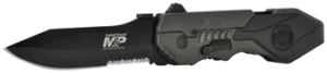 S&W KNIFE M&P 2ND GEN SPRING - ASSIST 3.6" DROP PNT SERRATED