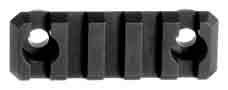 TROY RAIL SECTION 2" BLACK - QUICK-ATTACH