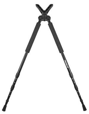 TRUGLO SOLID SHOT BI-POD - 21"-40" BLACK W/NEOPRENE HNDLE