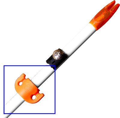 AMS BOWFISHING EVERGLIDE 5/16" - SAFETY SLIDE KIT 2PK ORANGE - Image 2
